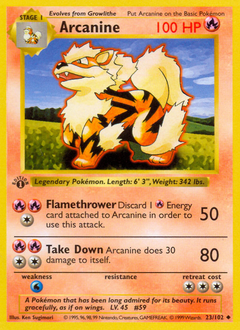 Arcanine - Base #23 Price & Value ($3.83) | PokeScope