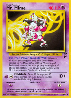 Mr. Mime - Base Set 2