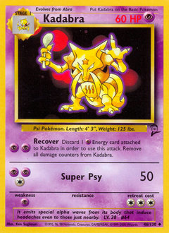 Kadabra - Base Set 2