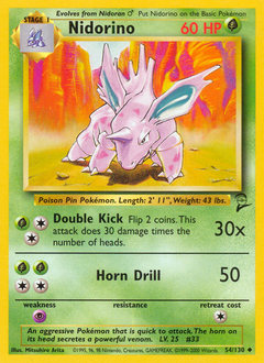 Nidorino - Base Set 2