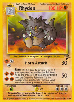 Rhydon - Base Set 2