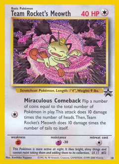 Team Rocket's Meowth - Wizards Black Star Promos