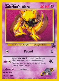 Sabrina's Abra - Wizards Black Star Promos