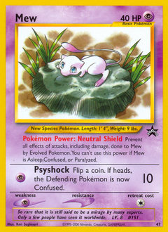 Mew - Wizards Black Star Promos