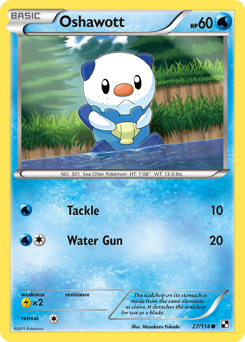 Oshawott - Black & White