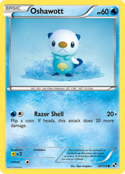 Oshawott - Black & White