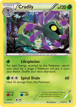 Cradily - Plasma Blast