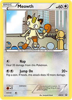 Meowth - BW Black Star Promos