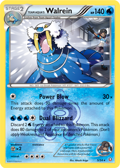 Team Aqua's Walrein - Double Crisis