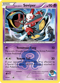 Team Aqua's Seviper - Double Crisis