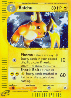 Raichu - Expedition Base Set