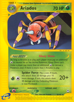 Ariados - Aquapolis #H3 Price & Value ($74.96) | PokeScope Ariados - Aquapolis #H3 Price & Value ($74.96) | PokeScope
