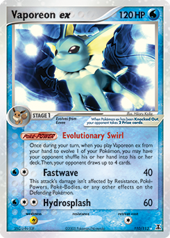 Vaporeon ex - Delta Species