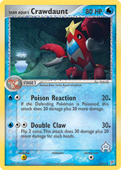 Team Aqua's Crawdaunt - Team Magma vs Team Aqua