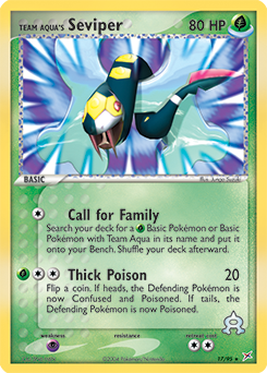 Team Aqua's Seviper - Team Magma vs Team Aqua