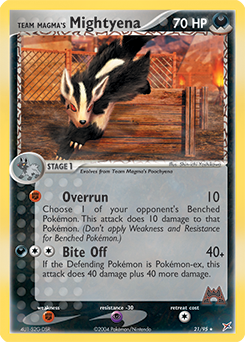 Team Magma's Mightyena - Team Magma vs Team Aqua