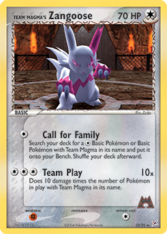 Team Magma's Zangoose - Team Magma vs Team Aqua