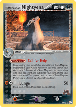 Team Magma's Mightyena - Team Magma vs Team Aqua