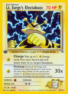 Lt. Surge's Electabuzz - Gym Heroes