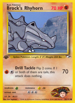 Brock's Rhyhorn - Gym Heroes