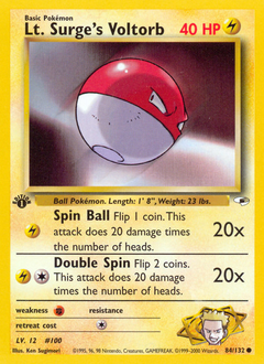 Lt. Surge's Voltorb - Gym Heroes
