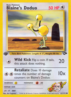 Blaine's Doduo - Gym Challenge