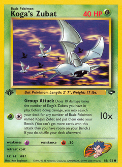 Koga's Zubat - Gym Challenge