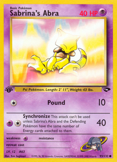 Sabrina's Abra - Gym Challenge