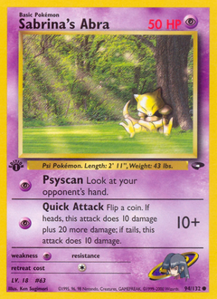 Sabrina's Abra - Gym Challenge