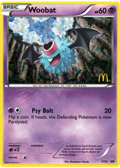 Woobat - McDonald's Collection 2012