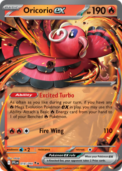 Oricorio ex - Phantasmal Flames #18 Price & Value ($0.70) | PokeScope