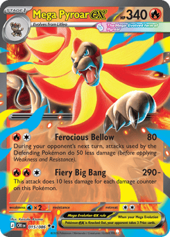 Mega Pyroar ex - Chaos Rising