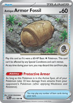 Antique Armor Fossil - Pitch Black