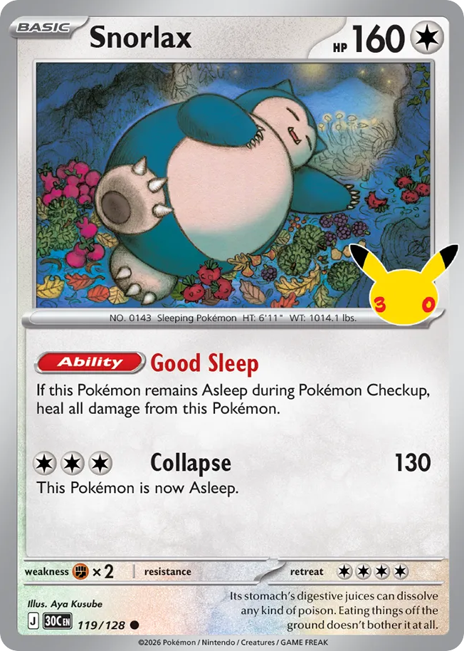 Snorlax 30th Celebration