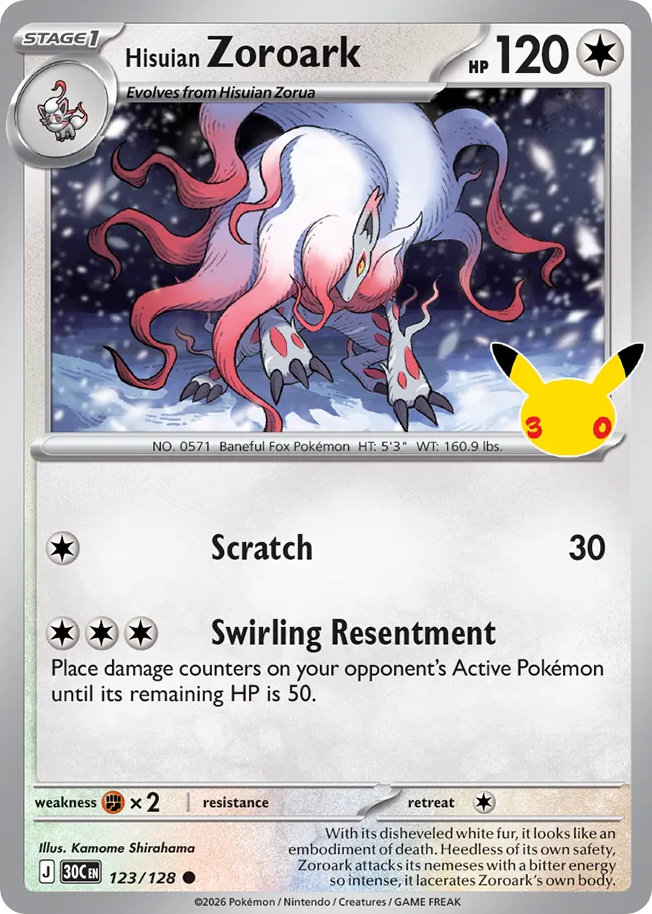 Hisuian Zoroark 30th Celebration