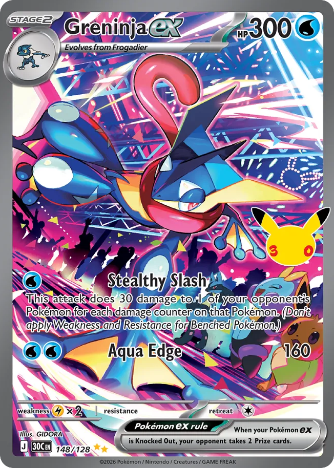 Greninja ex 30th Celebration