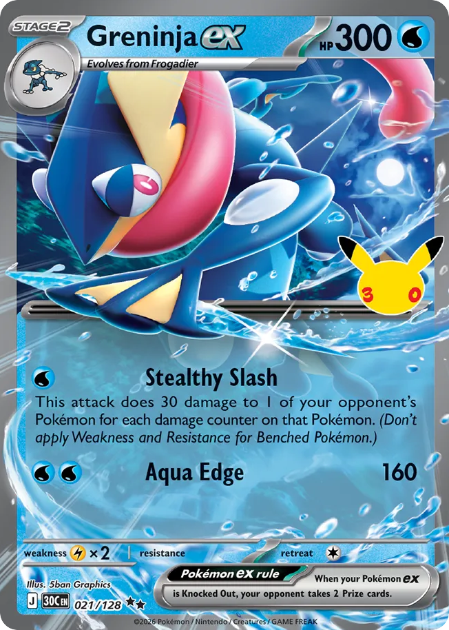 Greninja ex 30th Celebration