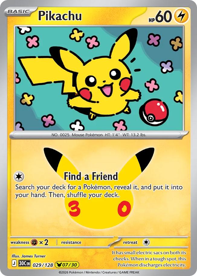 Pikachu 30th Celebration