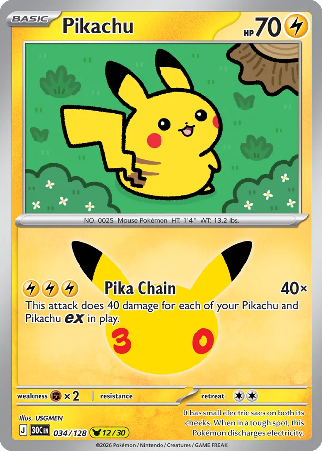 Pikachu 30th Celebration
