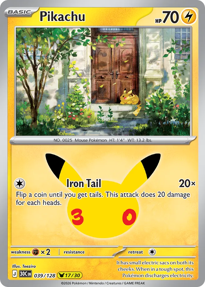 Pikachu 30th Celebration