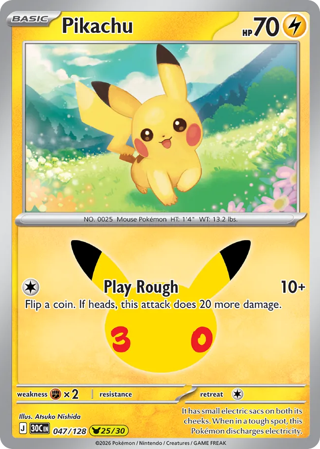 Pikachu 30th Celebration