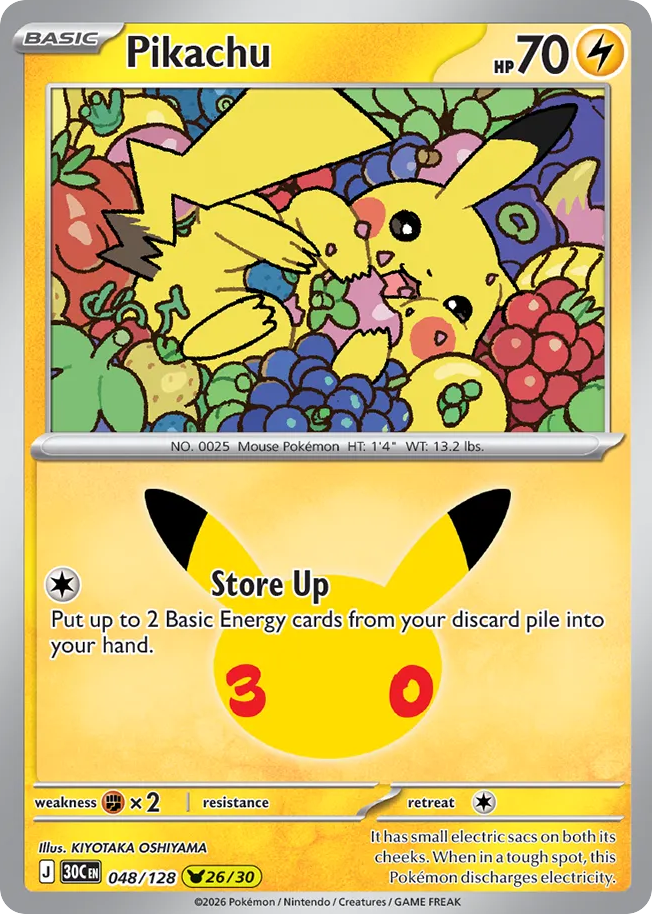 Pikachu 30th Celebration
