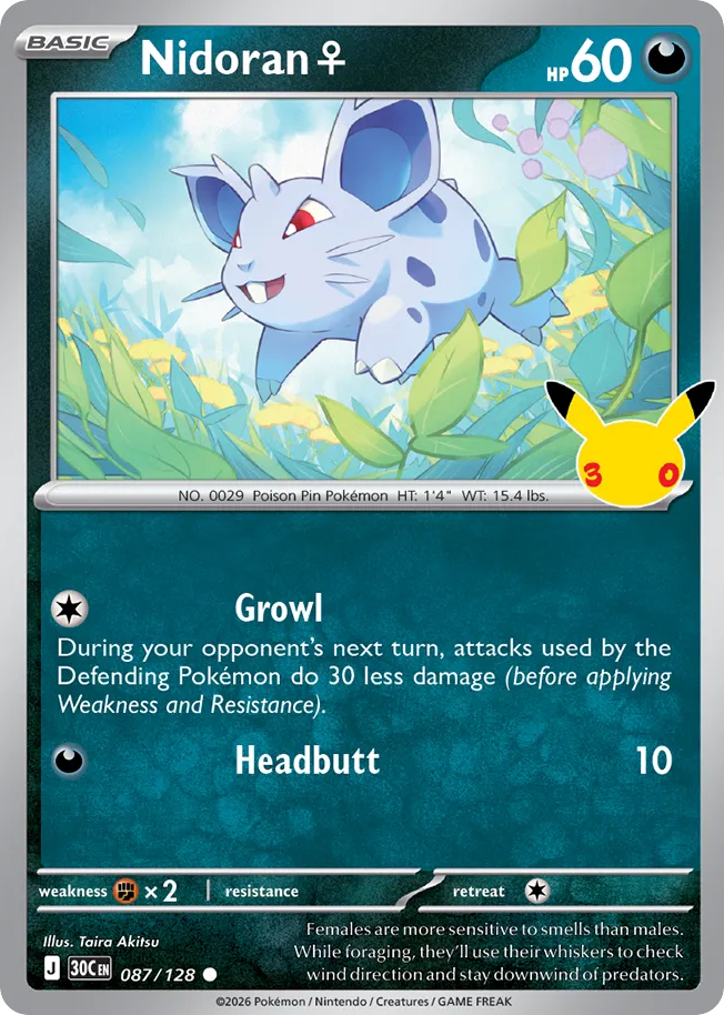 Nidoran ♀ 30th Celebration