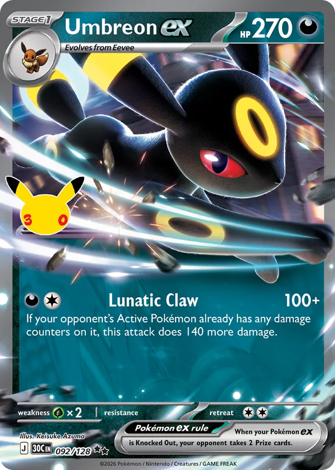 Umbreon ex 30th Celebration