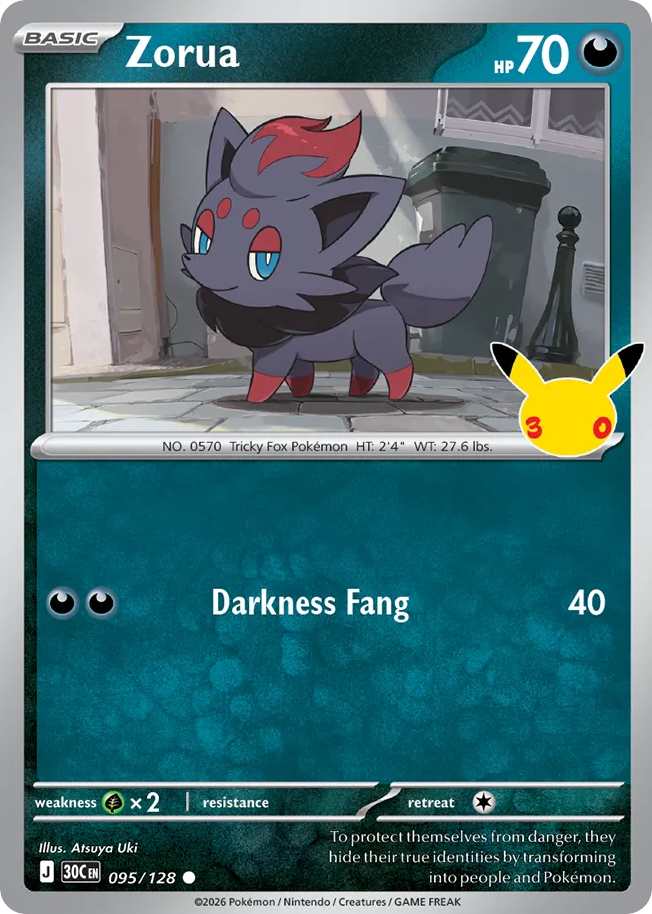 Zorua 30th Celebration