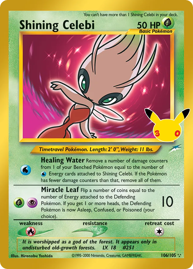 Shining Celebi 30th Celebration: Classic Collection