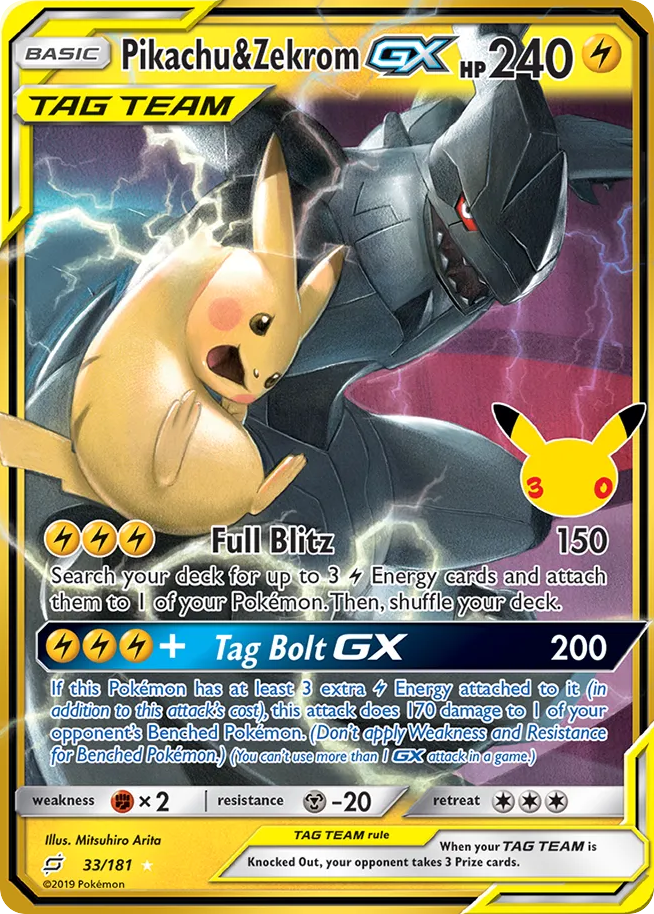 Pikachu & Zekrom-GX 30th Celebration: Classic Collection
