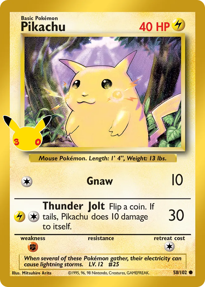 Pikachu 30th Celebration: Classic Collection