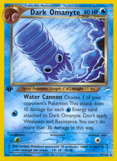 Dark Omanyte - Neo Destiny