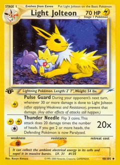 Light Jolteon - Neo Destiny